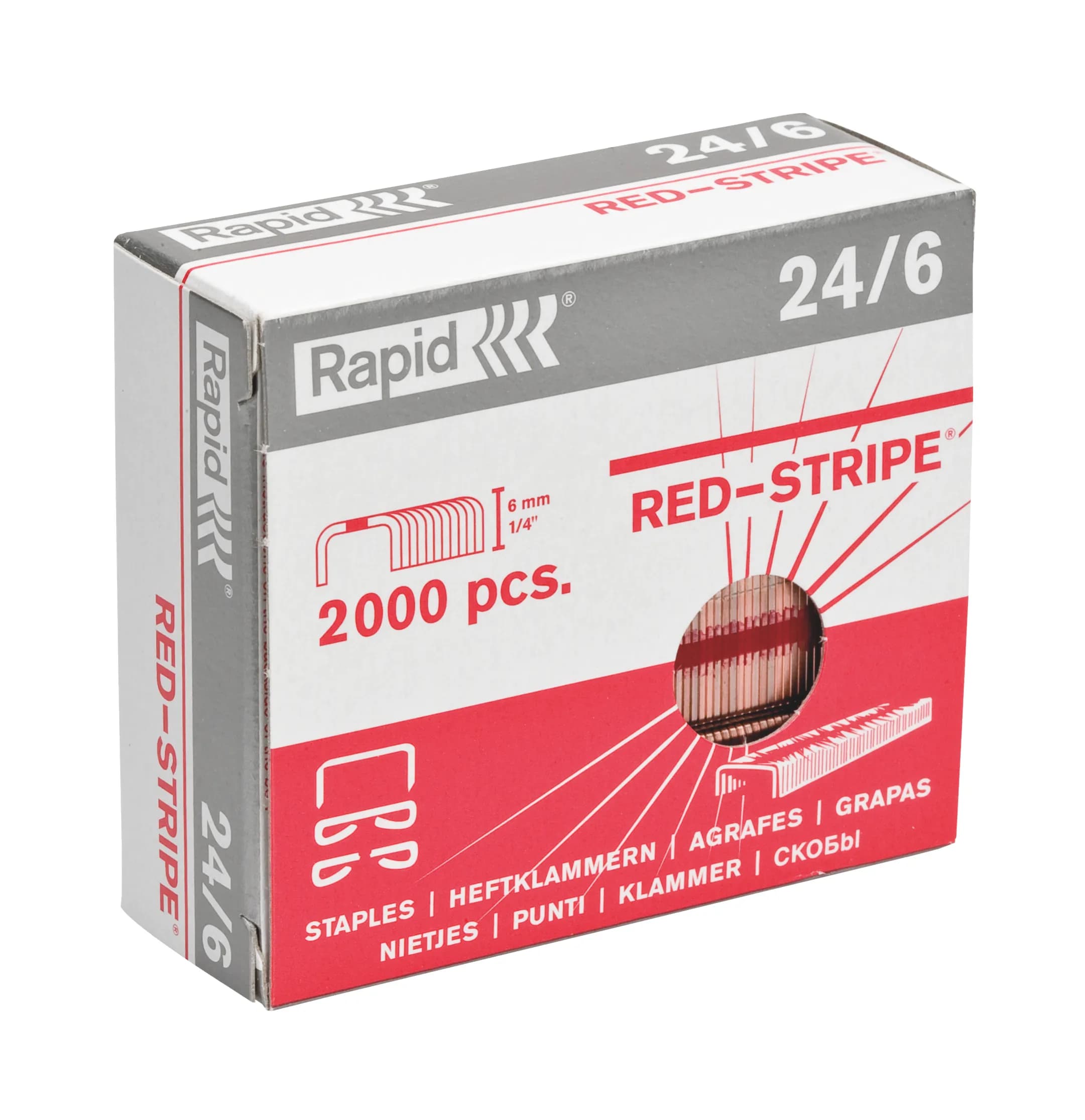 Niitit Rapid 24/6 Red Stripe (2000)