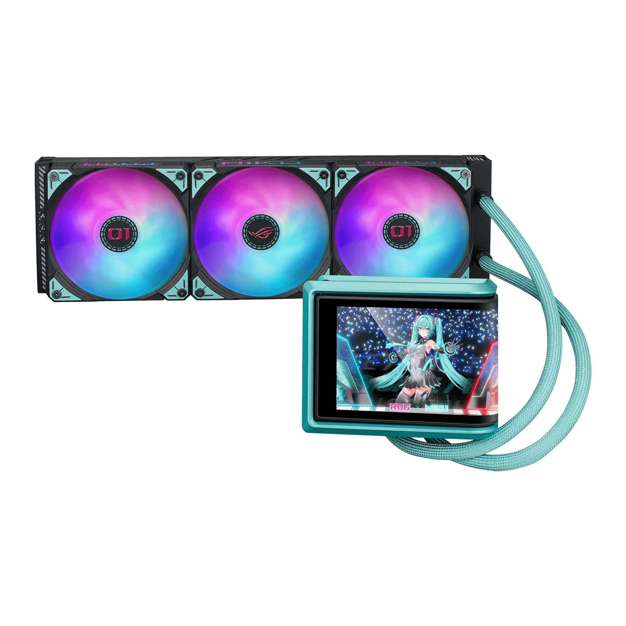 Asus ROG Ryuo IV SLC 360mm ARGB -nestejäähdytin, Hatsune Miku Edition