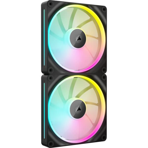 Corsair iCUE LINK LX140 PWM RGB -tuuletinsarja, magneettikupulaakeri, 140 mm, 2 kpl, musta