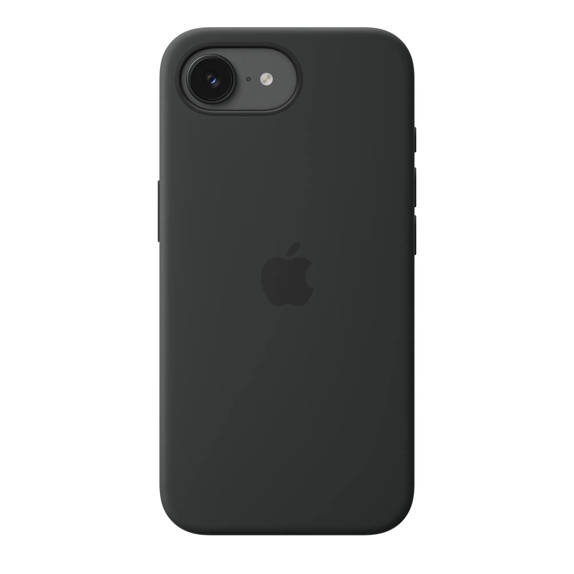 Apple iPhone 17e -silikonikuori magsafella, Musta