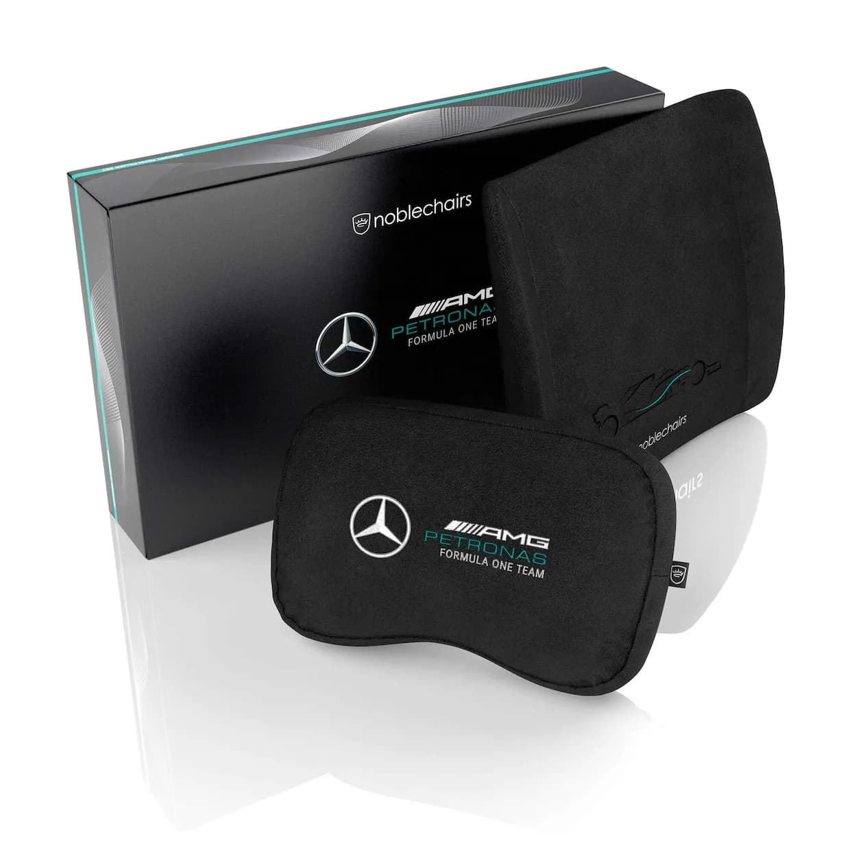 Noblechairs Mercedes-Amg Petronas F1 Team -pelituolin tyynysarja, muistivaahtoa