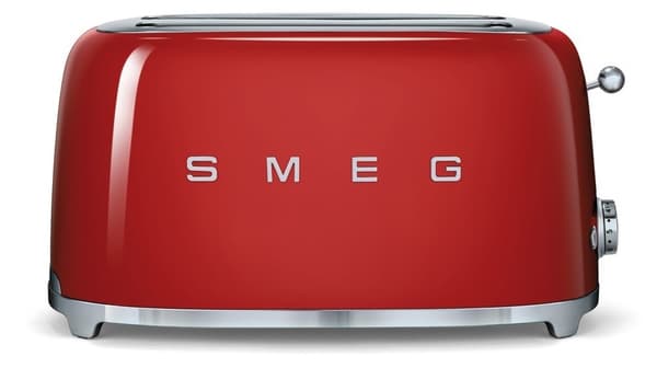 Smeg 50's Style TSF02RDEU -leivänpaahdin, 4 viipaleita, punainen