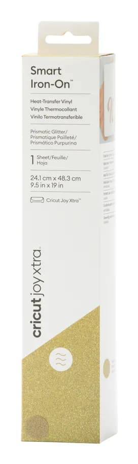 Cricut Joy Xtra Smart Iron-On Prismatic Glitter Black 48cm