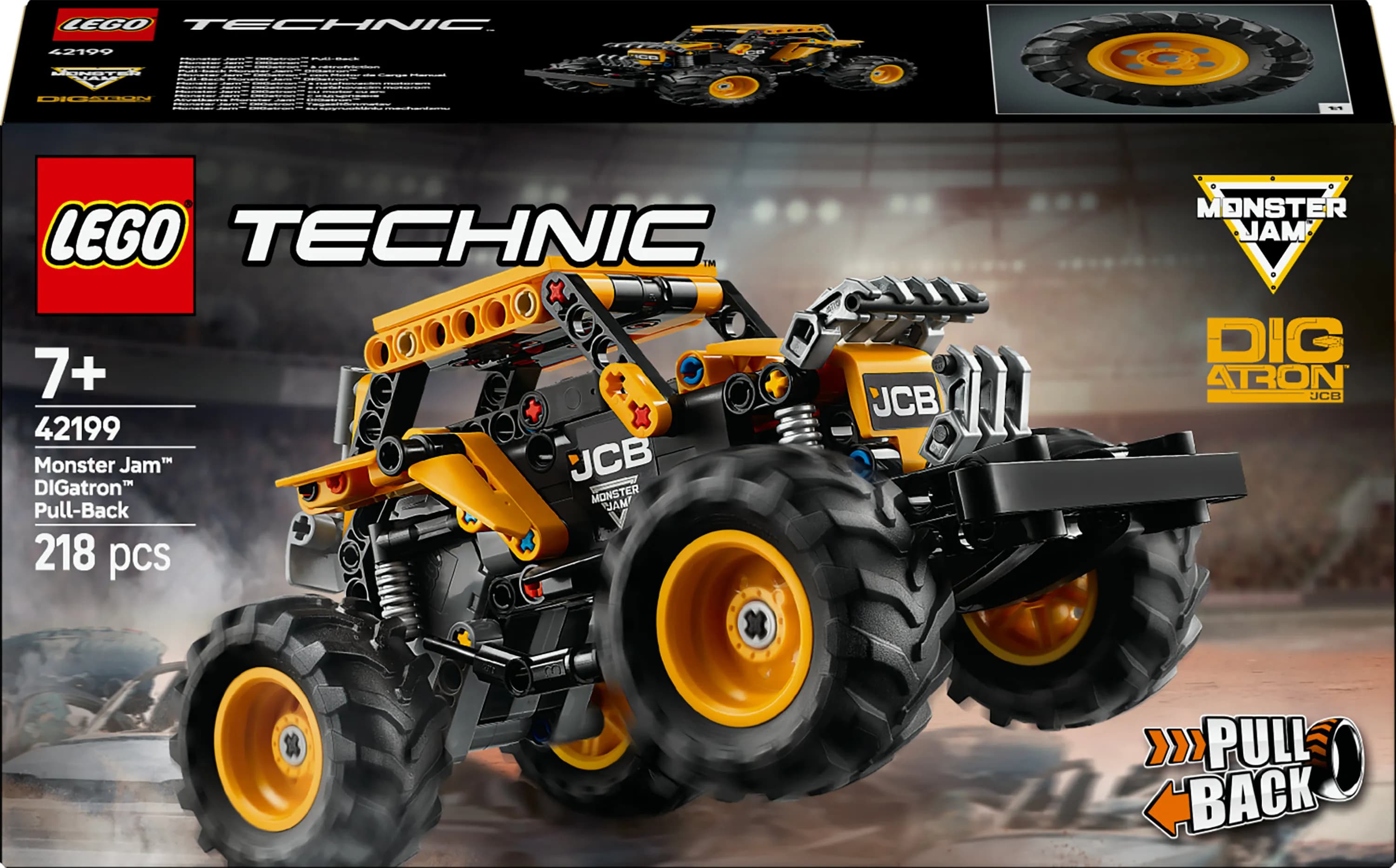 LEGO Technic Monster Jam DIGatron pull-back monster truck 42199