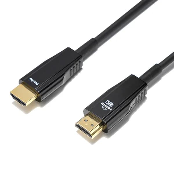 Deltaco Active Optical Ultra High Speed HDMI 2.1 -kaapeli, jossa 8K, 20 m, musta