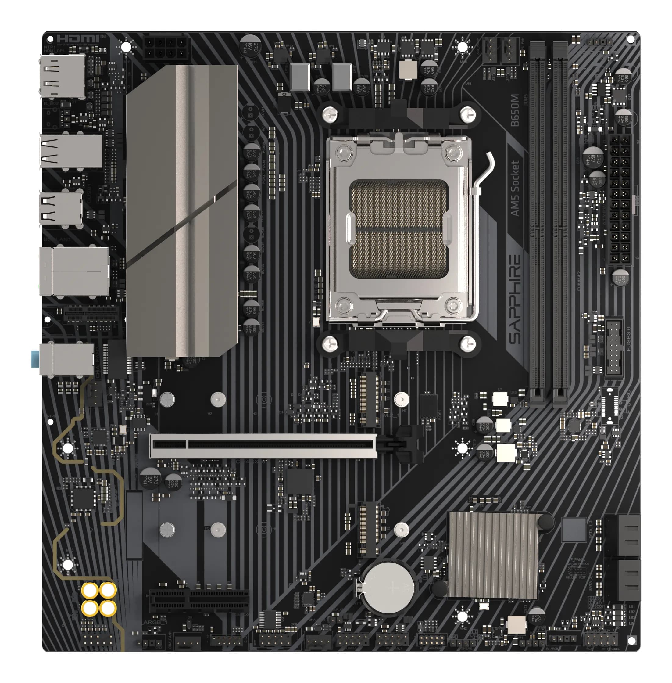 Sapphire B650M-E AM5 mATX -emolevy