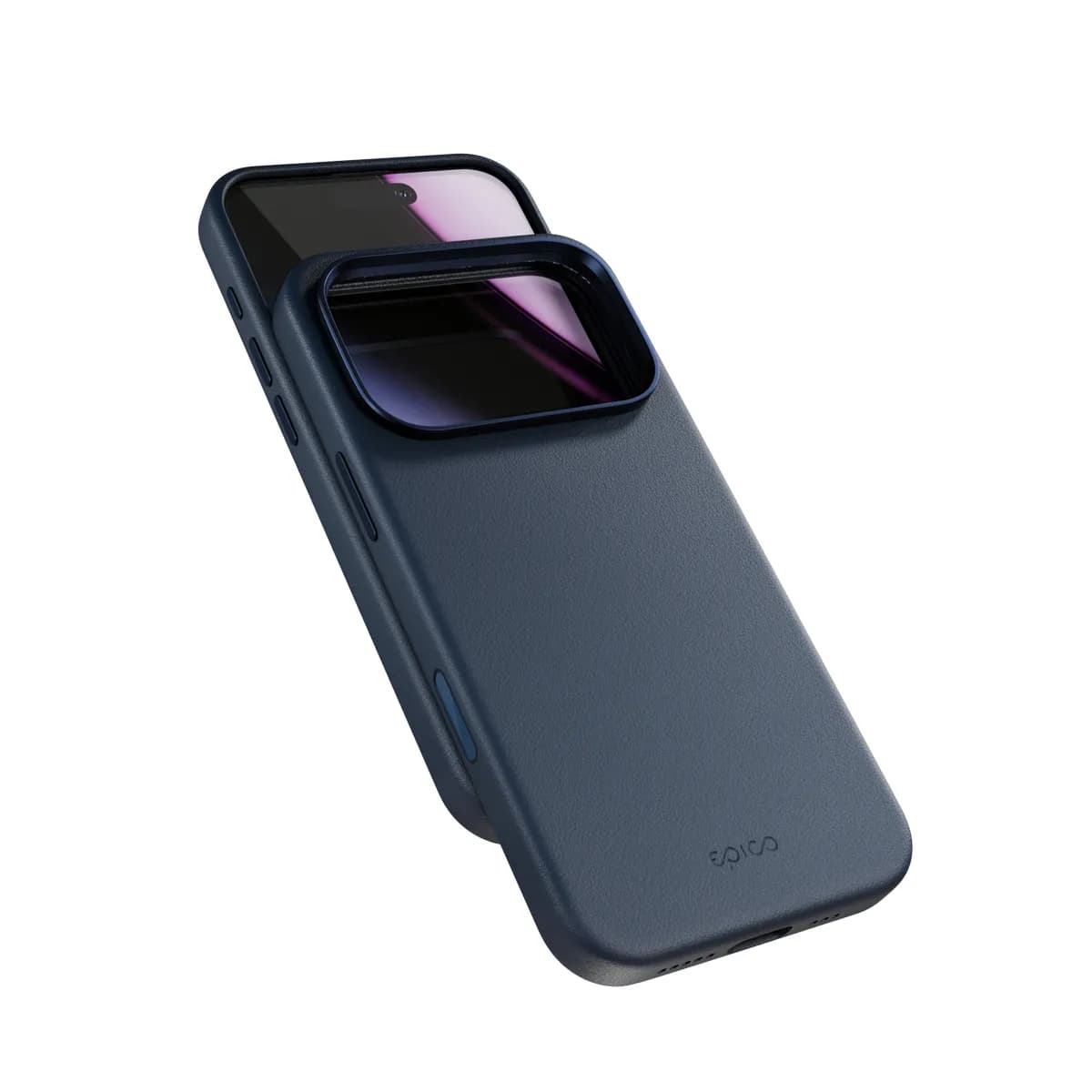 Epico Leather Pro Mag+ Case iPhone 17 Pro Max Qi2  &  MagSafe Yhteenopiva, Sininen
