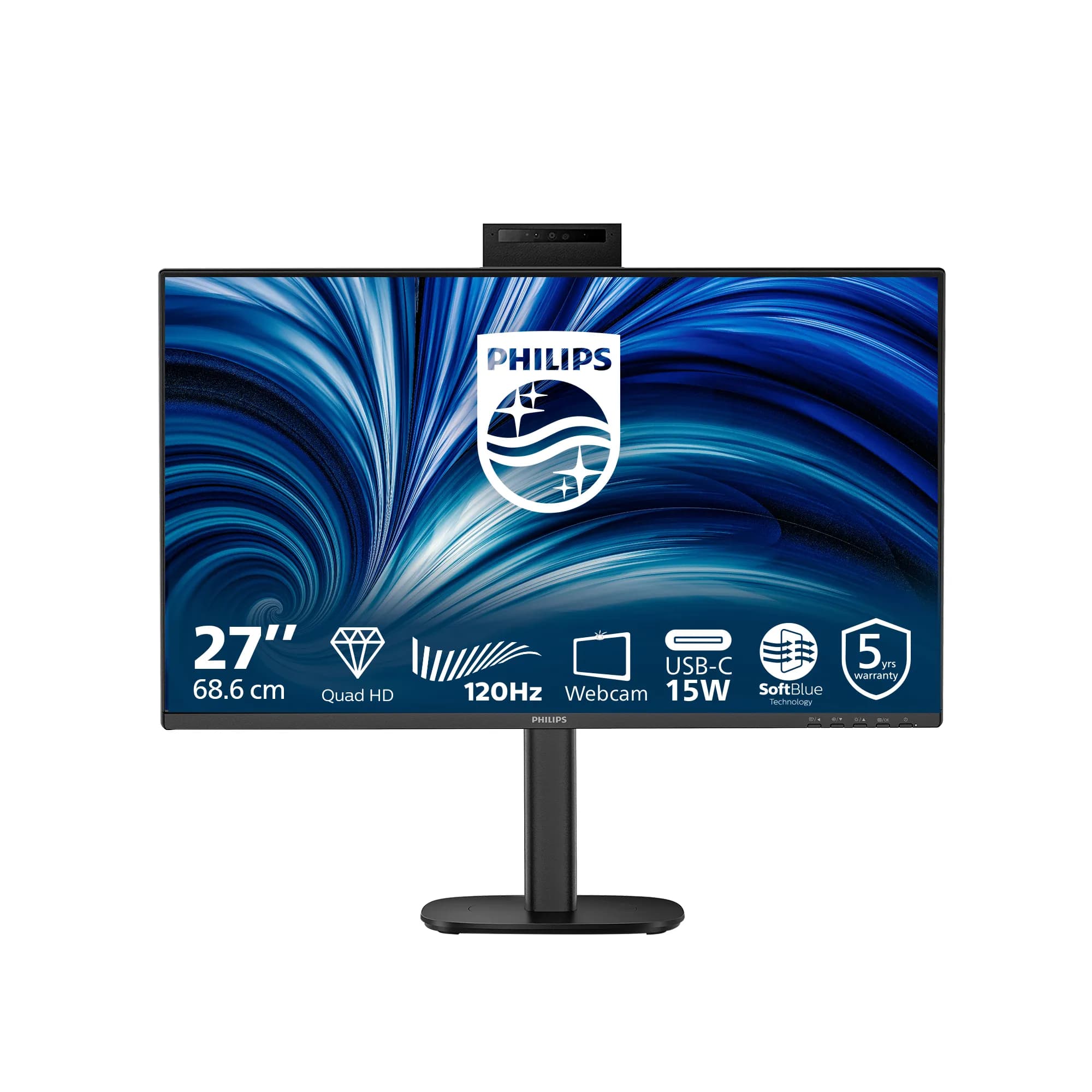 Philips 27B2N3500JH 27" QHD, IPS -näyttö, 120Hz, USB hub