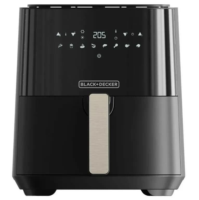 BLACK+DECKER ES9730080B, 5 l, 1,2 kg, 1450 W, airfryer, musta