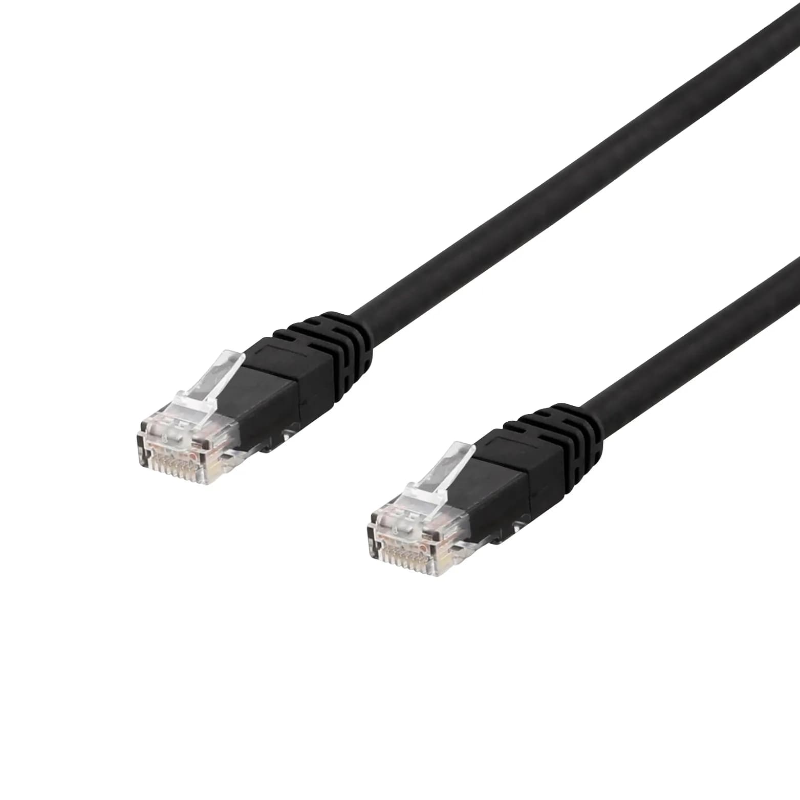Deltaco Cat6 U/UTP RJ45 30m -verkkokaapeli, musta