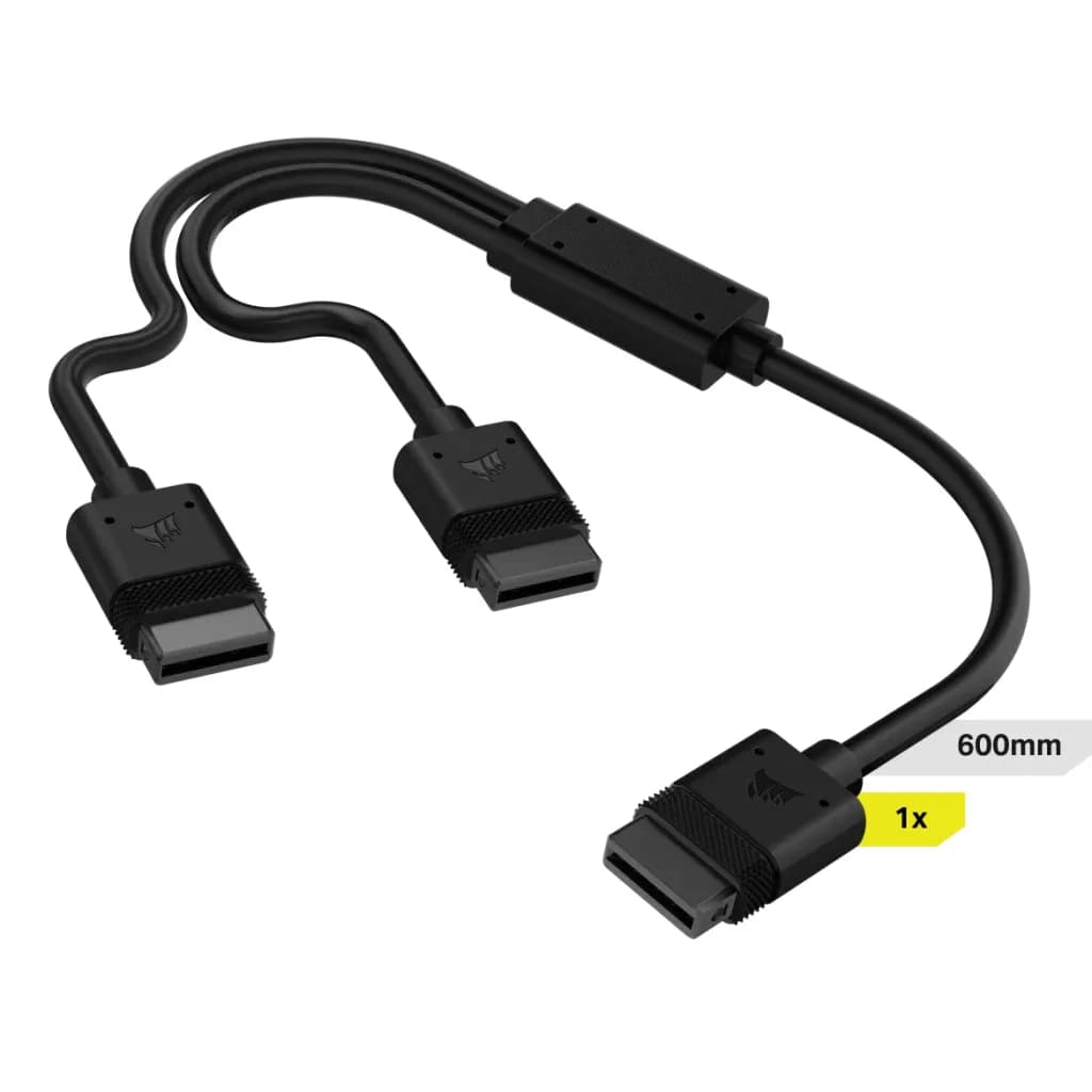 CORSAIR iCUE LINK Y-Cable, 1x 600mm (straight connectors)