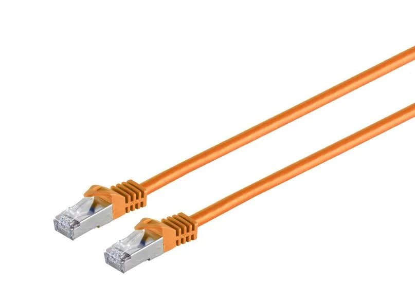 MicroConnect Cat7 S/FTP RJ45 10m -verkkokaapeli, oranssi
