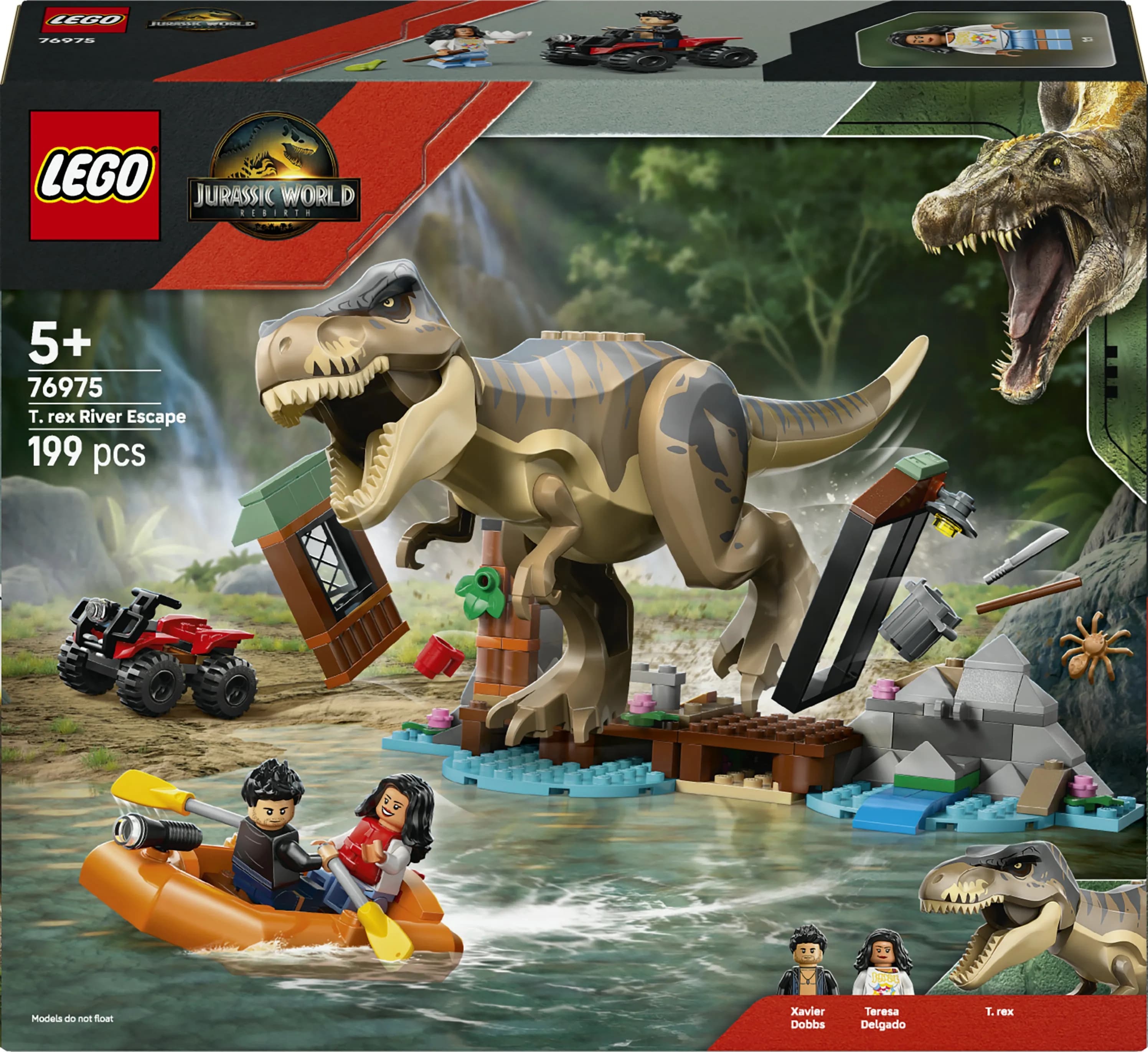 LEGO Jurassic World T. rex ja pako joella 76975