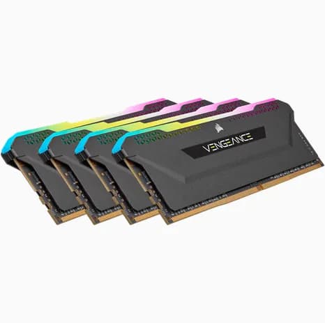 Corsair Vengeance RGB PRO SL 64 Gt (4 x 16 Gt) DDR4 3200 MHz, CL16 -muisti (XMP)