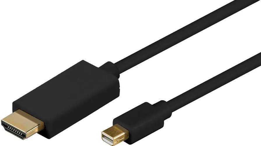 MicroConnect Mini DisplayPort – HDMI -kaapeli, jossa FHD, 3 m, musta
