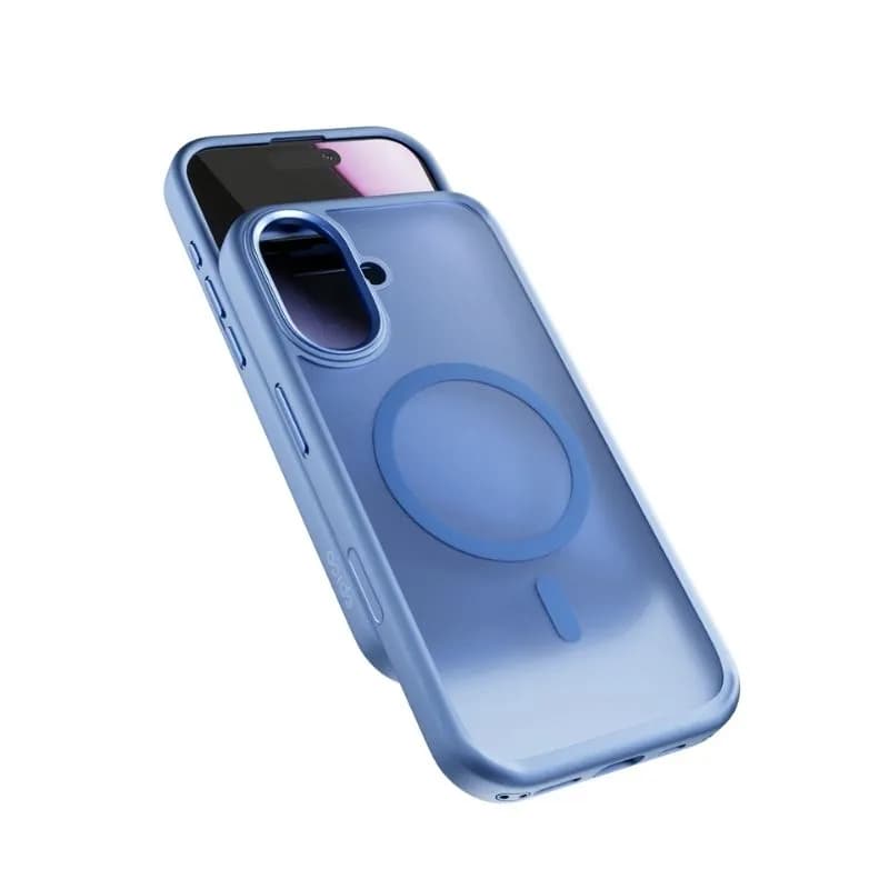Epico HeroMatte Pro Mag+ Case | iPhone 17 | Mist Blue | Qi2  &  MagSafe Compatible | full ring + lanyard holes