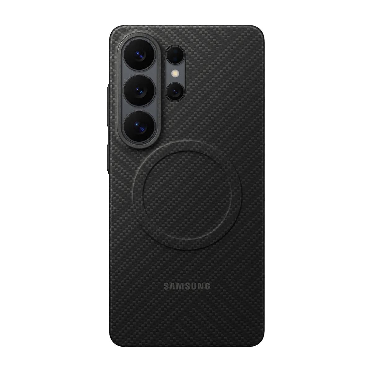 Samsung Galaxy S26 Ultra Carbon Magnet Case -suojakuori, Musta