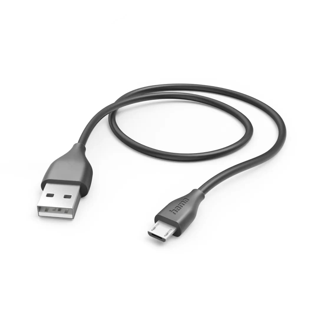 Hama USB-A – Micro USB -kaapeli, 1,5 m, musta