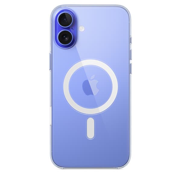 Apple iPhone 16 Plus -suojakuori MagSafella, Läpinäkyvä