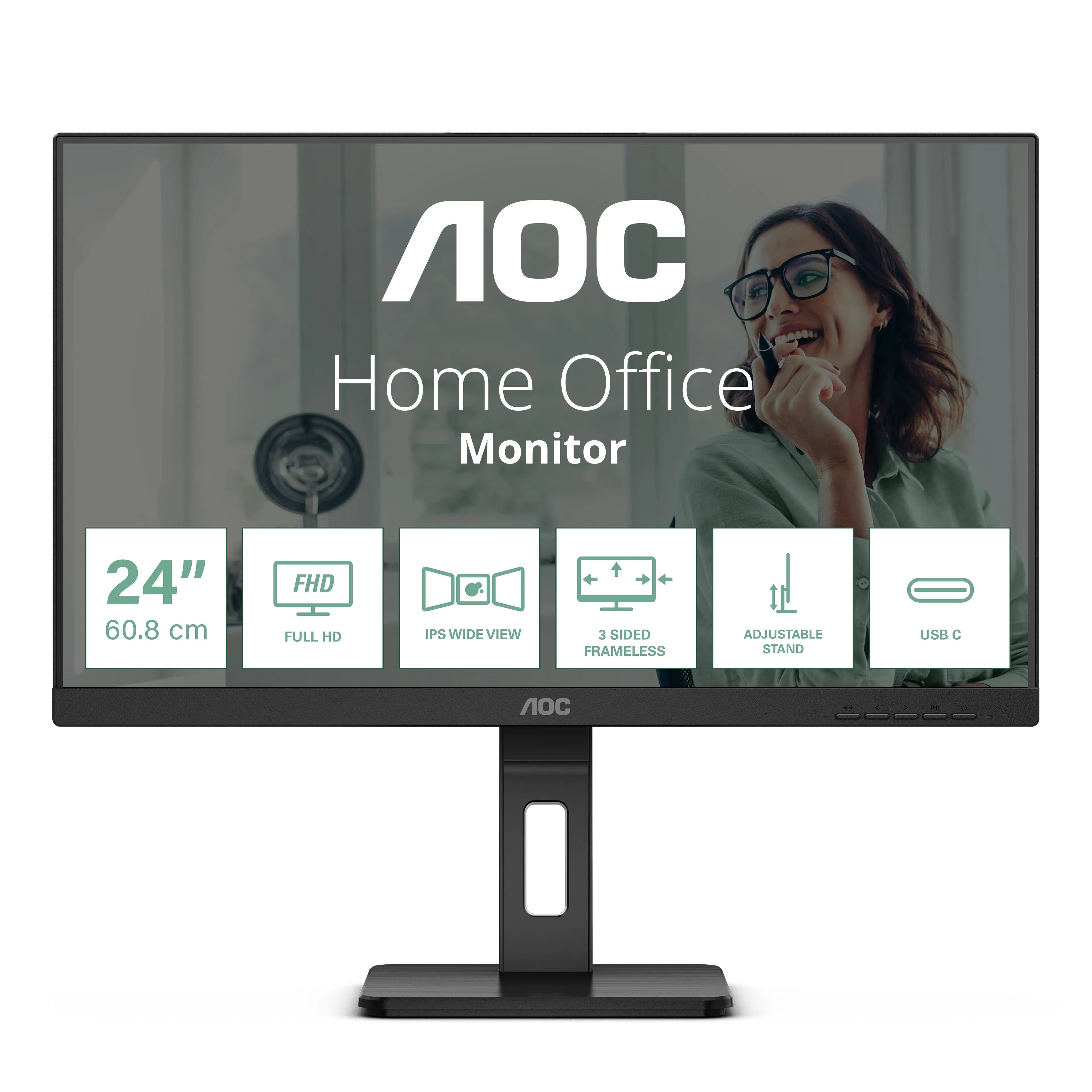 AOC Pro-line 24P3CV 24" Full HD, IPS -näyttö, USB-C hub