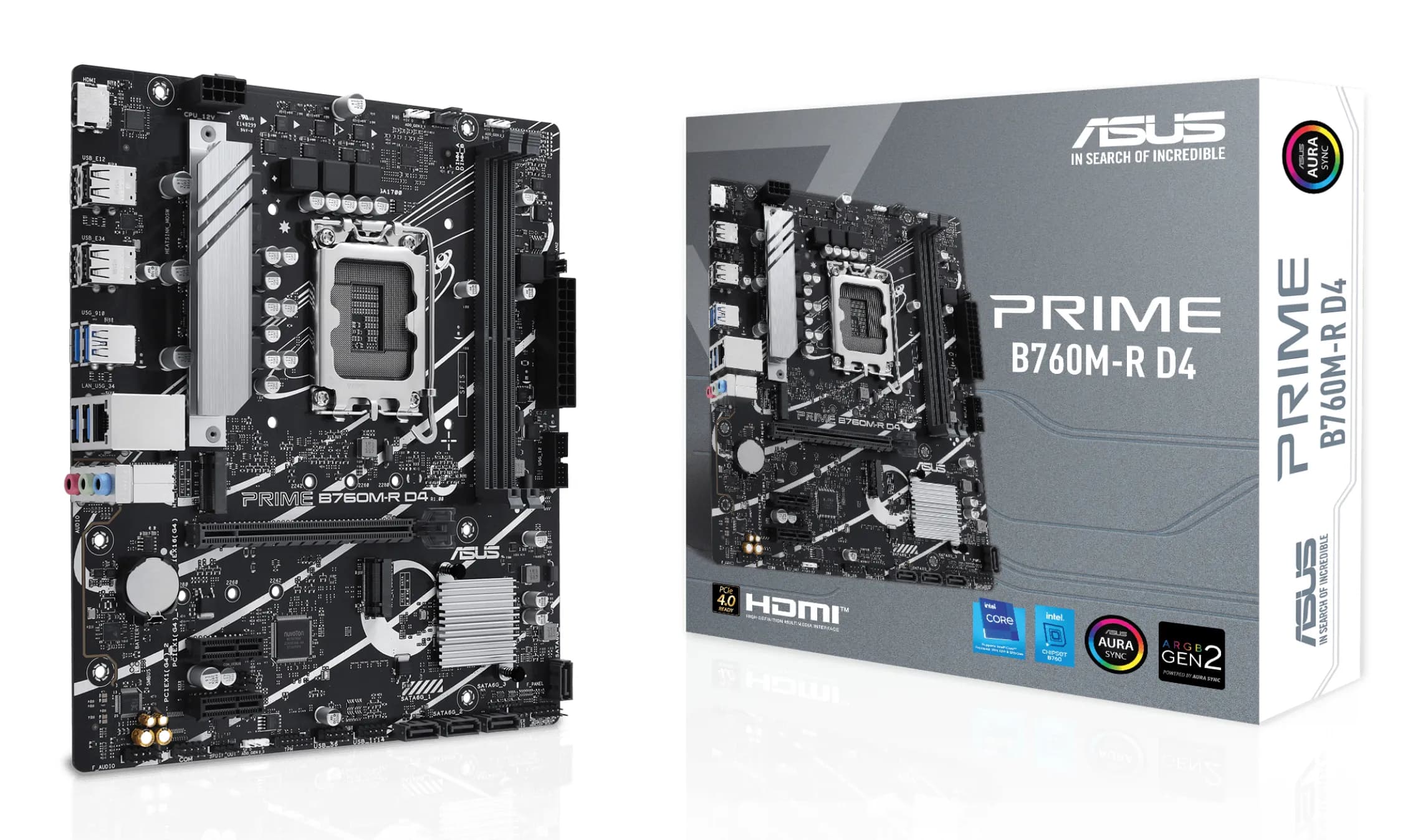 Asus PRIME B760M-R D4 LGA1700 mATX -emolevy