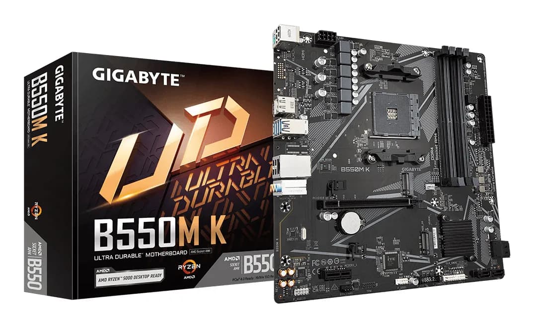 Gigabyte B550M K AM4 mATX -emolevy