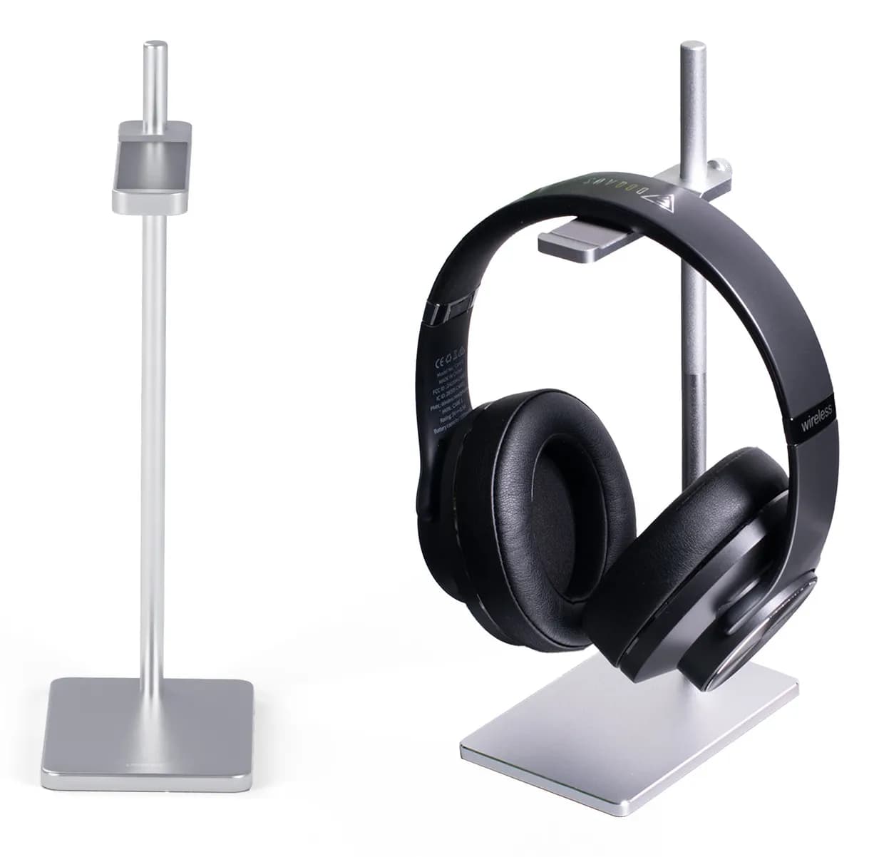 DESIRE2 Headphone Desk Stand Aluminium Silver
