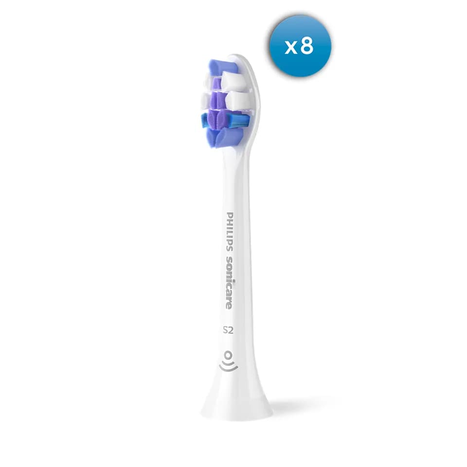 Philips Sonicare Sensitive (HX6058/87) -vaihtoharjapäät, valkoinen, 8 kappaletta