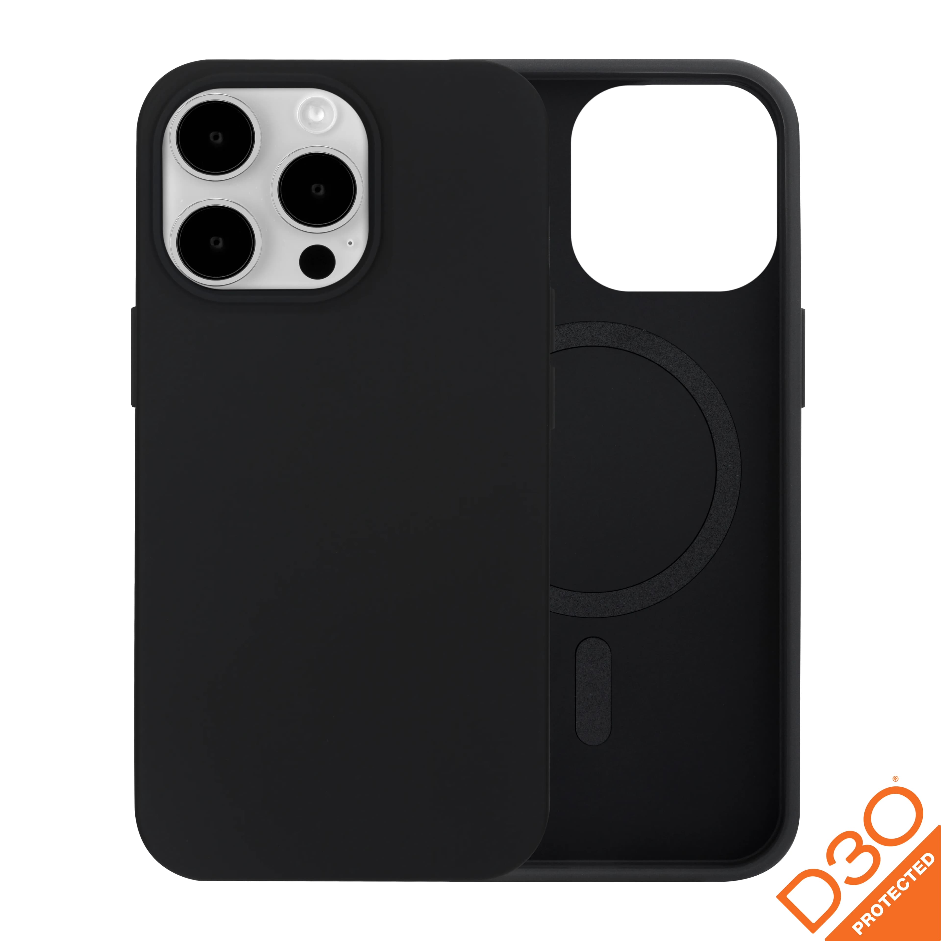 Dbramante1928 Iceland Ultra D3O MagSafe, iPhone 15 Pro Max -suojakuori, Musta
