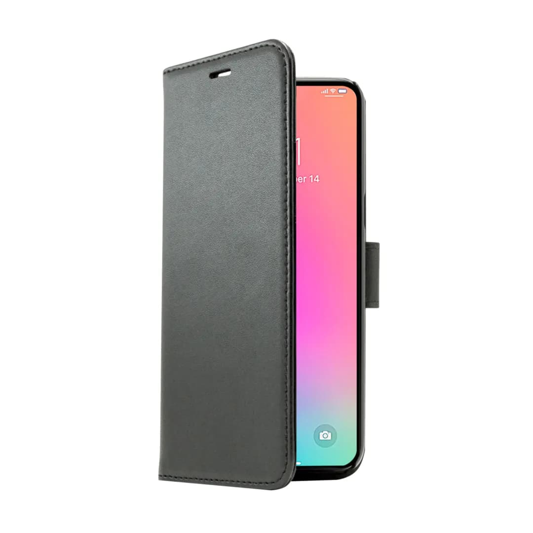 Screenor Smart, iPhone 14 Pro Max -lompakkokotelo, Musta