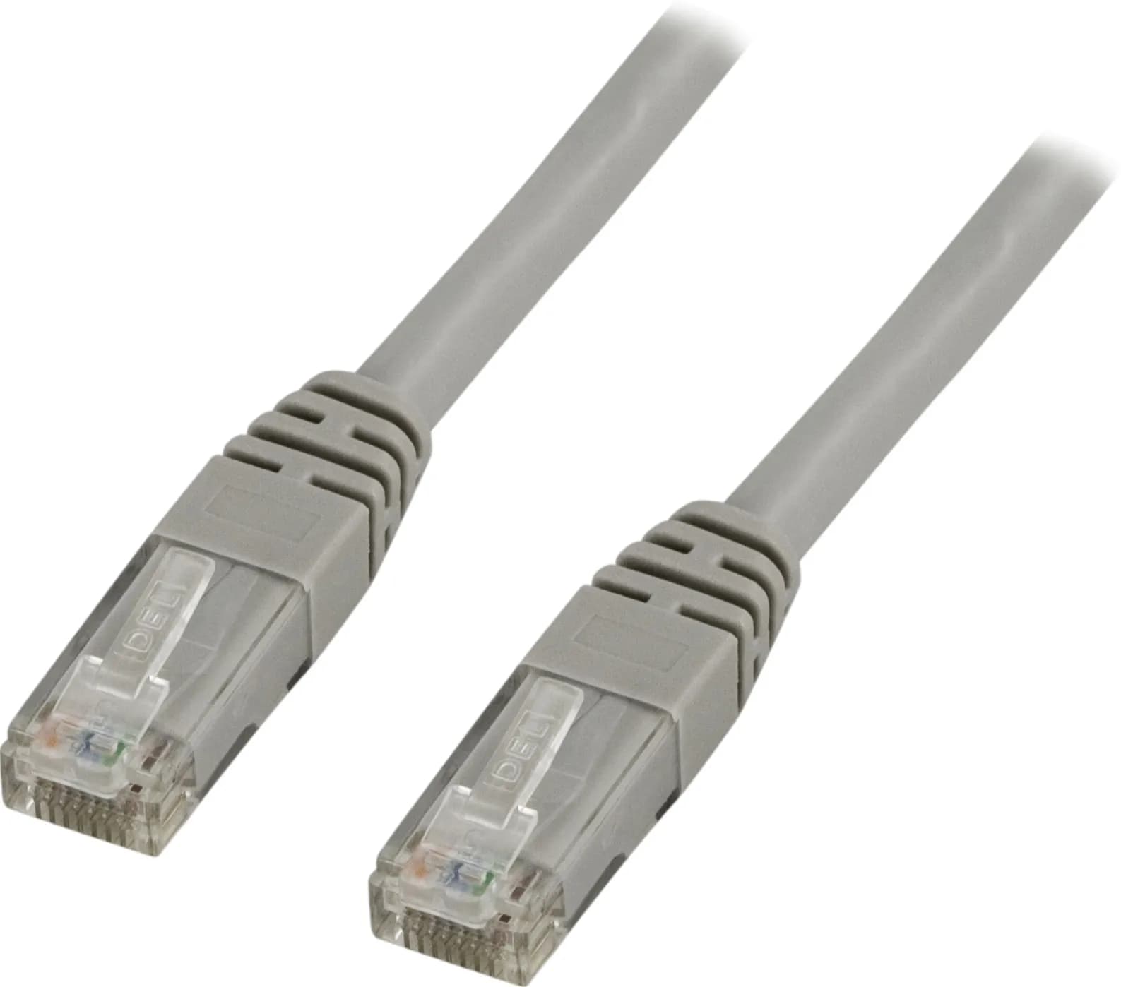 Deltaco Cat5e UTP RJ45 0.3m -verkkokaapeli, harmaa