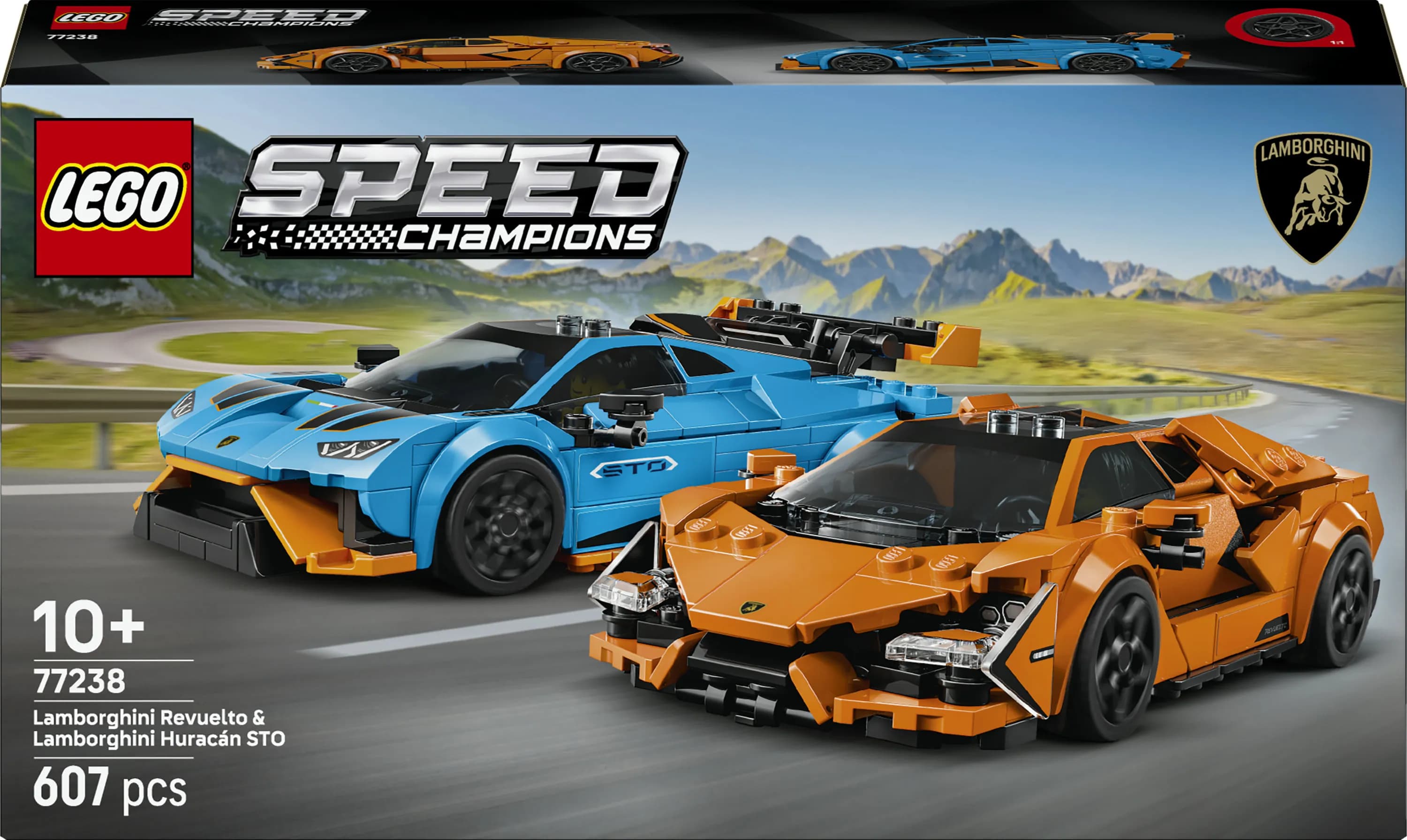 LEGO Speed Champions Lamborghini Revuelto ja Huracán STO 77238
