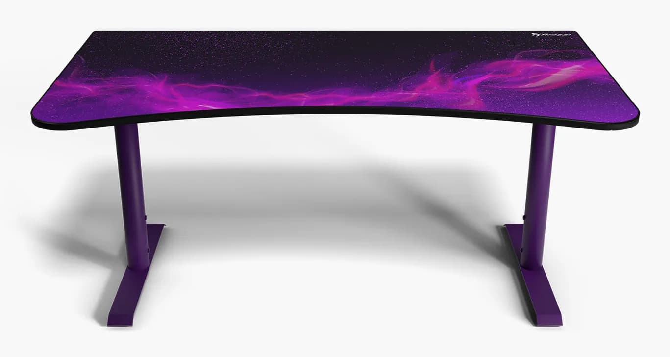 Arozzi Arena Large Gaming Desk - Deep Purple - Galaxy