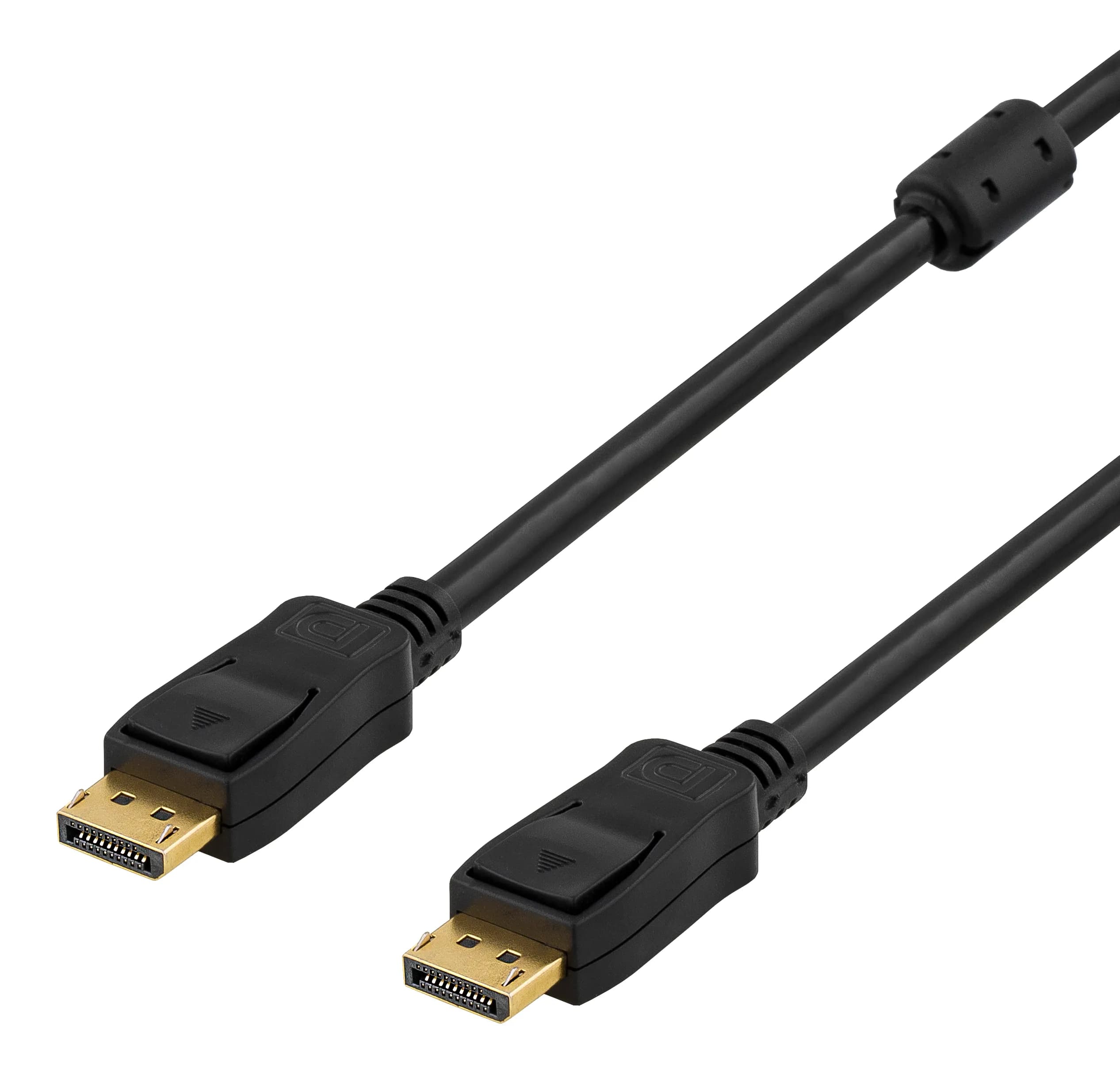Deltaco DisplayPort – DisplayPort 1.2 -kaapeli, 3 m, Musta