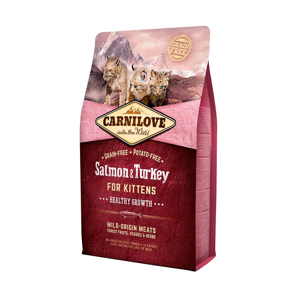 Carnilove Salmon & Turkey Healthy Growth, Kissan kuivaruoka, Kitten, 6 kg