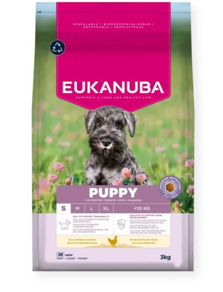 Eukanuba Puppy Small Breed Fresh Chicken, Koiran kuivaruoka, 3 kg