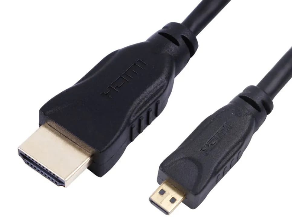 MicroConnect HDMI 2.0 Type D to A -kaapeli, 4K, jossa Ethernet, 3 m, musta