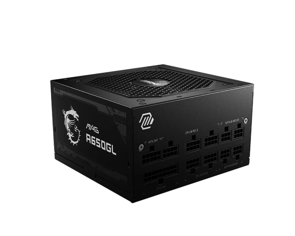 MSI MAG A650GL 650W -virtalähde, 80 Plus Gold