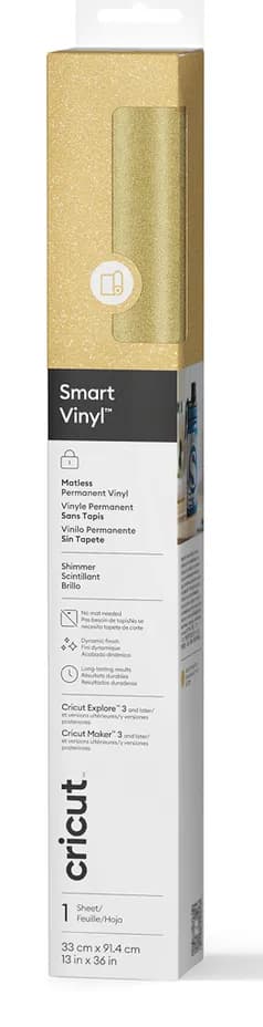 Cricut Smart Vinyl Permanent 33x91cm 1 sheet (Shimmer Gold)