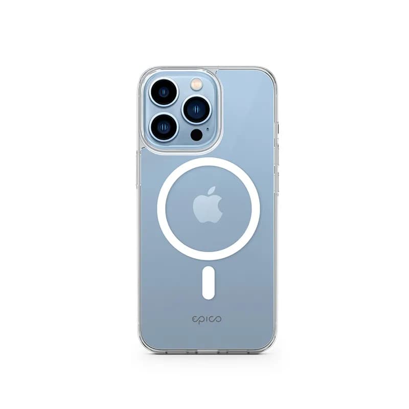 Epico Mag+ Hero, iPhone 13 Pro Max -suojakuori, Läpinäkyvä