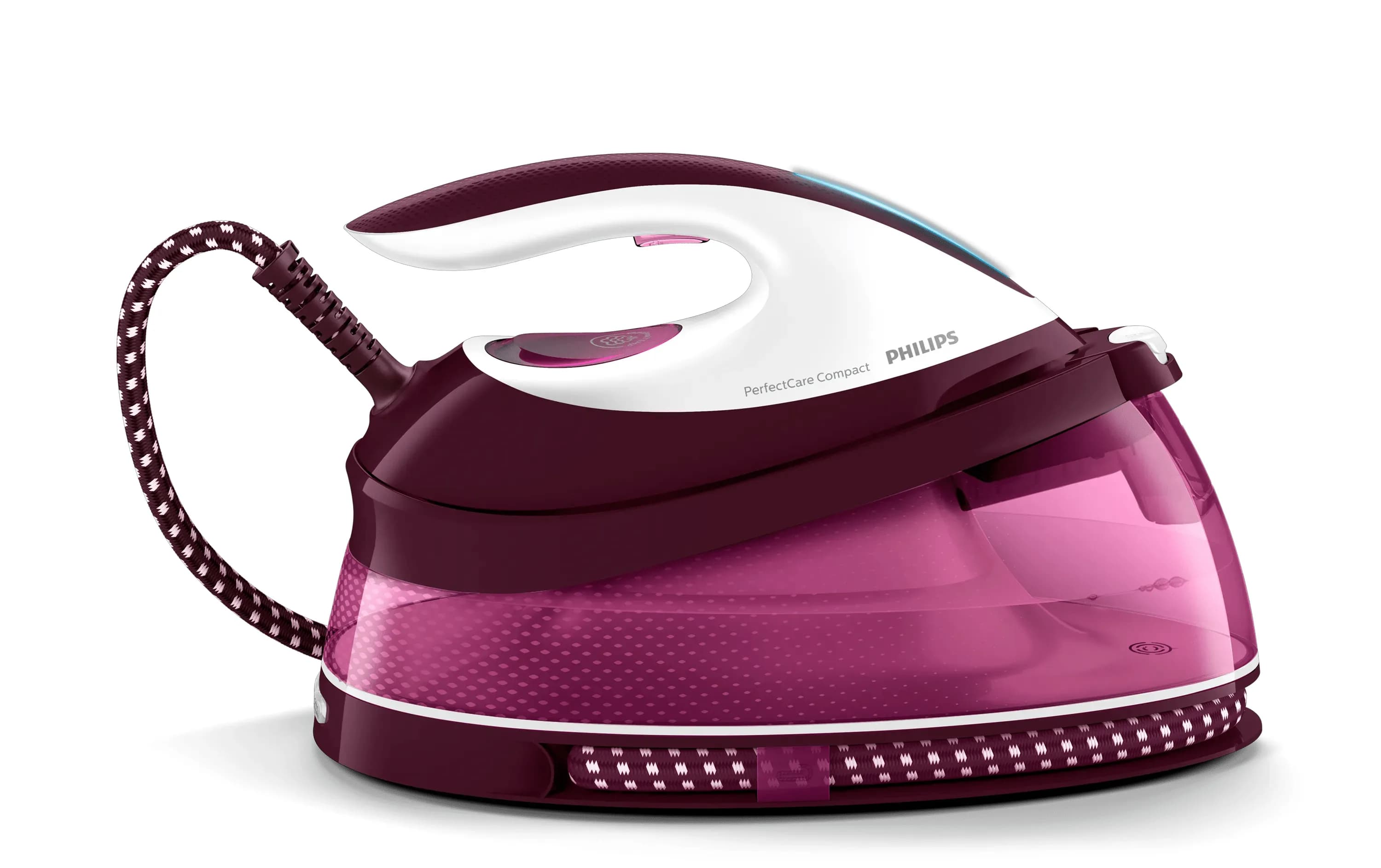 Philips PerfectCare Compact GC7842/40 -höyrysilityskeskus, 2400 W, 6,5 bar, 1,5 l, violetti/valkoinen