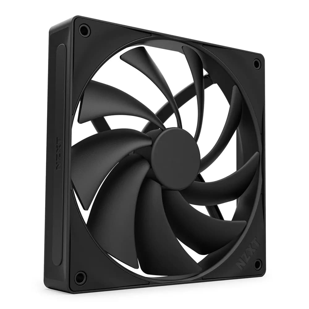 NZXT F140Q Quiet Airflow 140 mm PWM -kotelotuuletin - Musta
