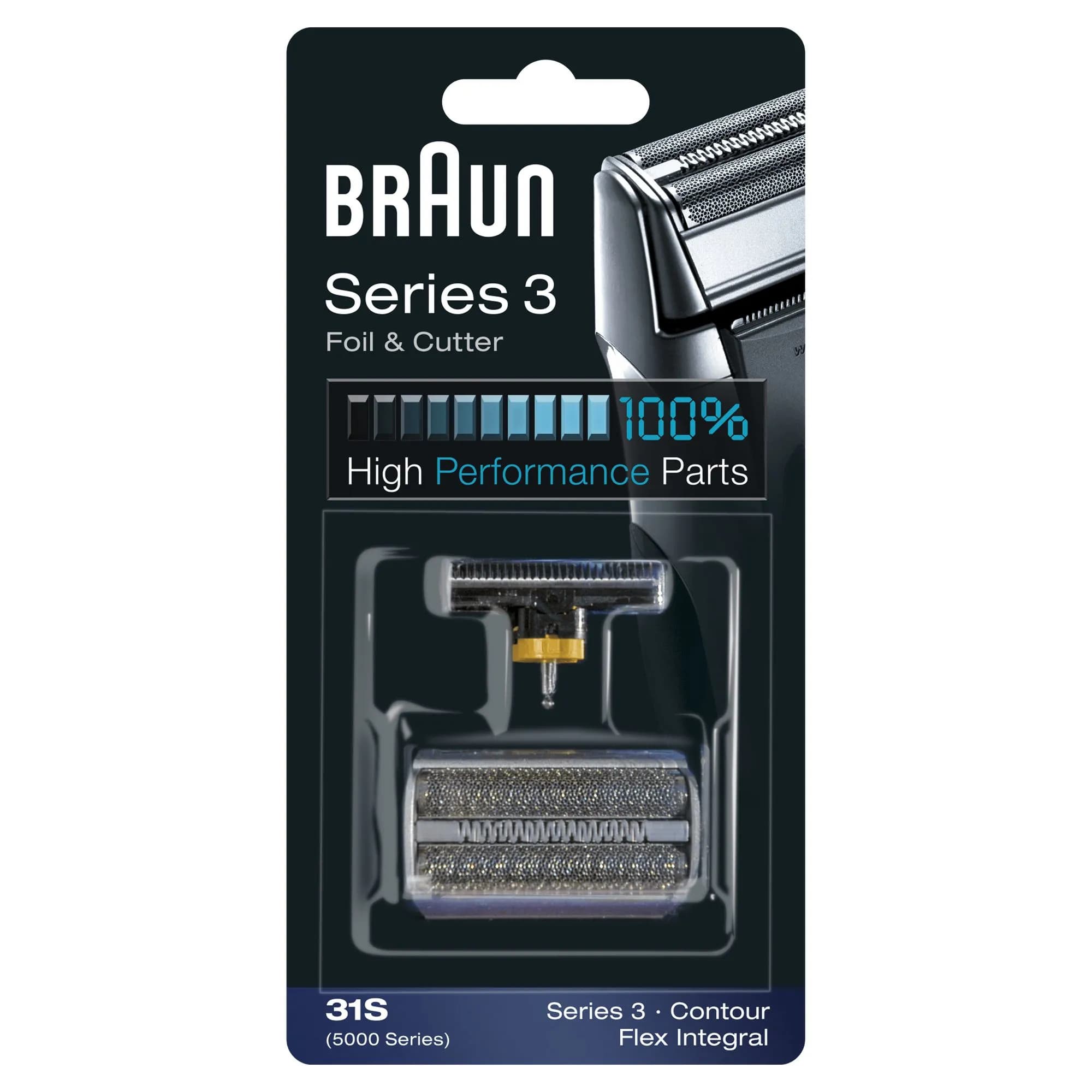 Braun 31S -teräsverkko ja terä
