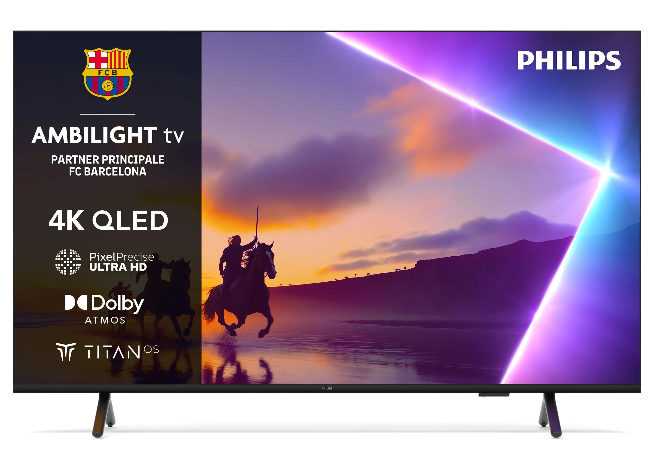 Philips PUS8510 85" 4K QLED TITAN TV, 60 Hz, HDR10, HDR10+, HLG