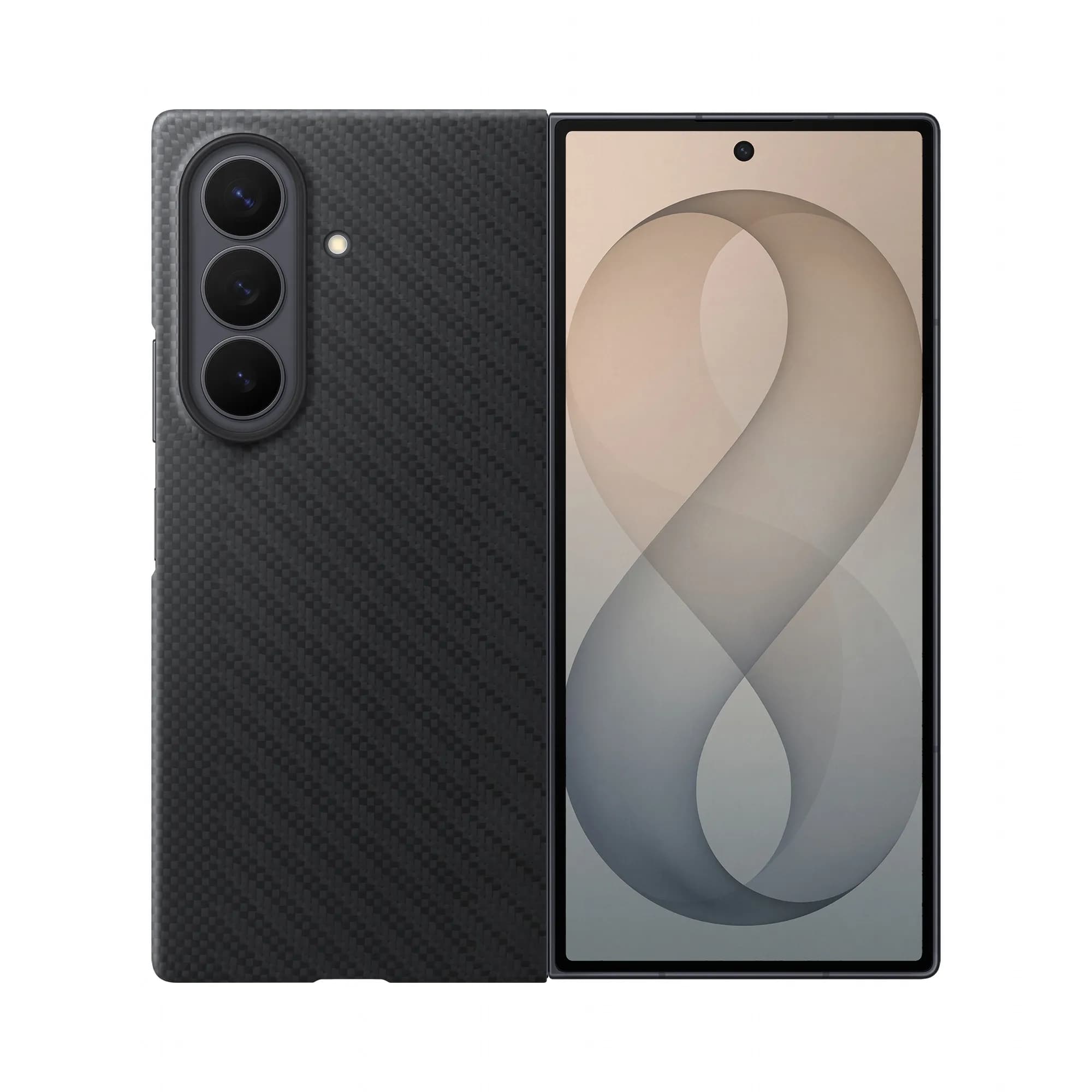 Samsung Galaxy Z Fold8 Ultra Carbon Magnet Case -suojakuori, Musta