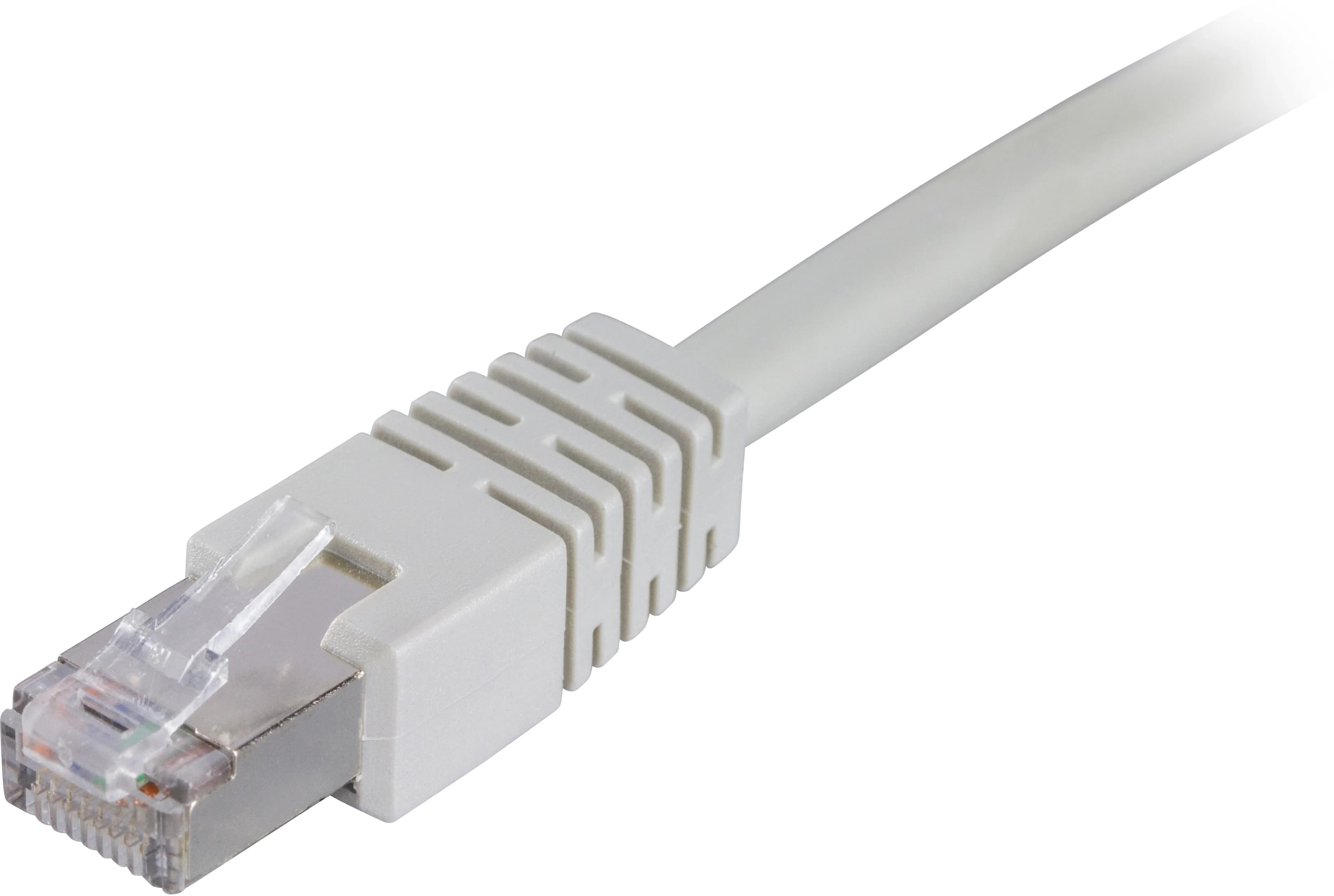 Cat6 F/UTP RJ45 0.5m -verkkokaapeli, harmaa