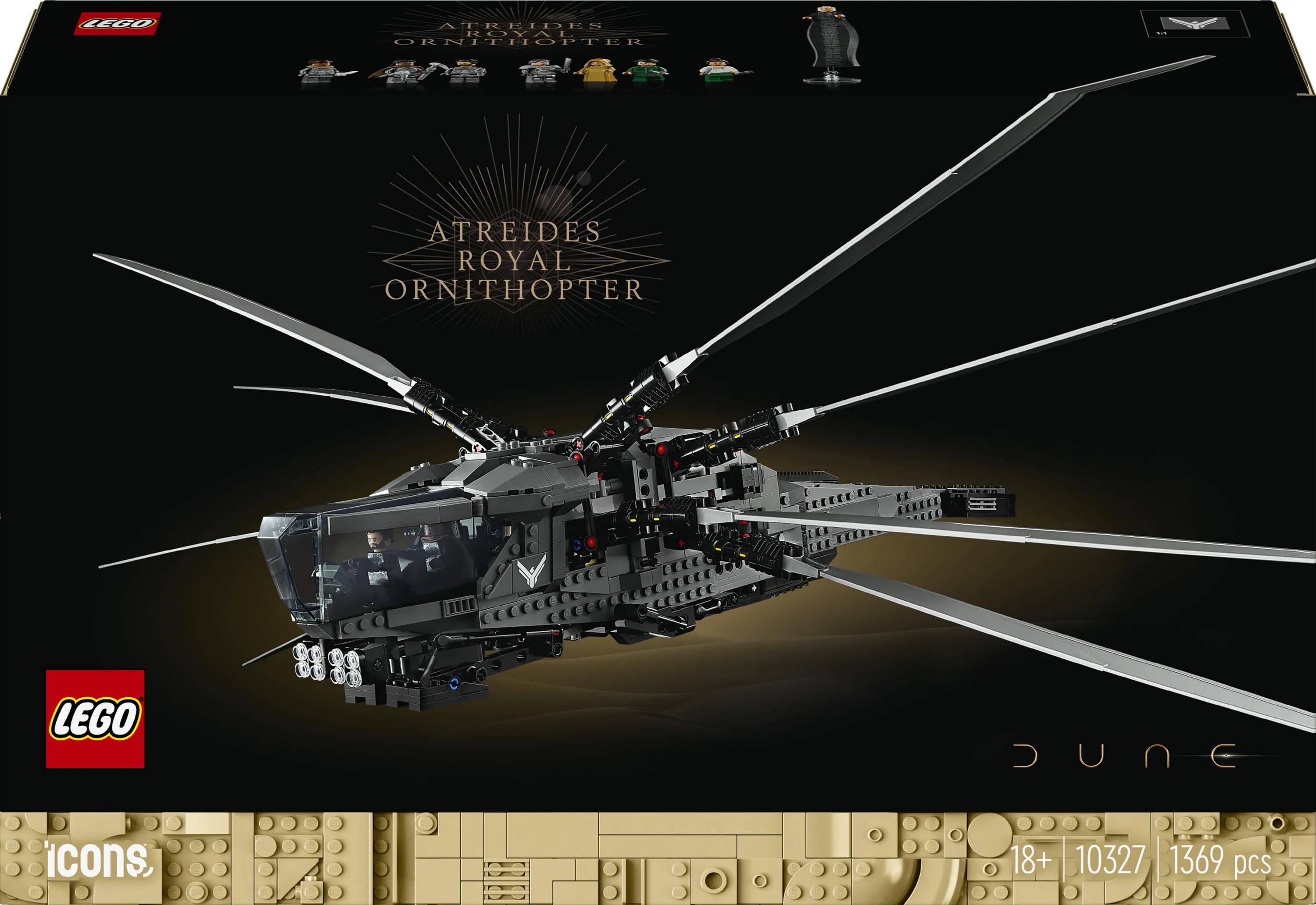 LEGO Icons Dyyni Atreides Royal Ornithopter 10327