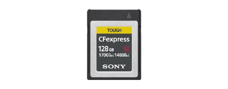 Sony CEB-G Series 128 Gt CFexpress Type B U3 V30 A1 -muistikortti, musta