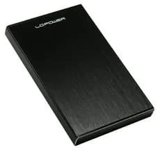 LC-Power LC-25U3-Becrux 2,5" HDD/SSD-ulkoisen aseman kotelo, 1-paikkainen, USB 3.0, SATA, alumiini, musta