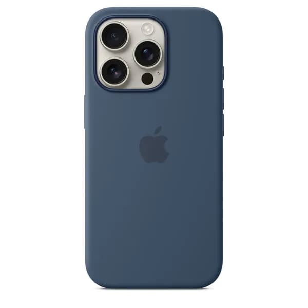 Apple iPhone 16 Pro, MagSafe -silikonikuori, Farkun­sininen